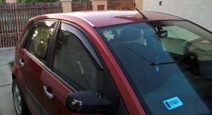 Ford Fiesta légterelő szett első + hátsó ablakra, 4db